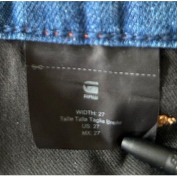 G Star Raw Original Jeans Shorts 27 Waist Button Close Snap Pocket 5 Pocket - Picture 11 of 15